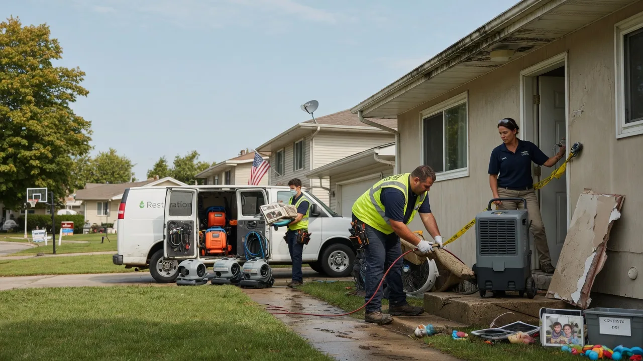 Water Damage Restoration in Farmersville, OH near me